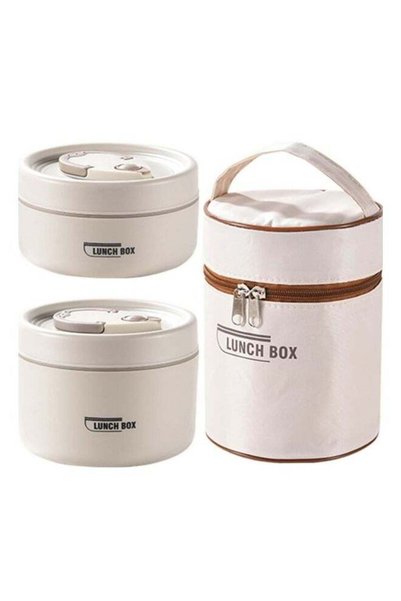 Generic 2 Pack Stainless Steel Bento Lunch Box,Portable Insulated Lunch Conta...