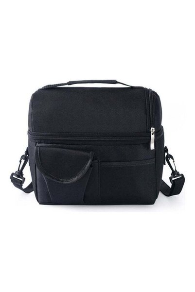 Generic Insulated Lunch Bag Black 26x3x23cm