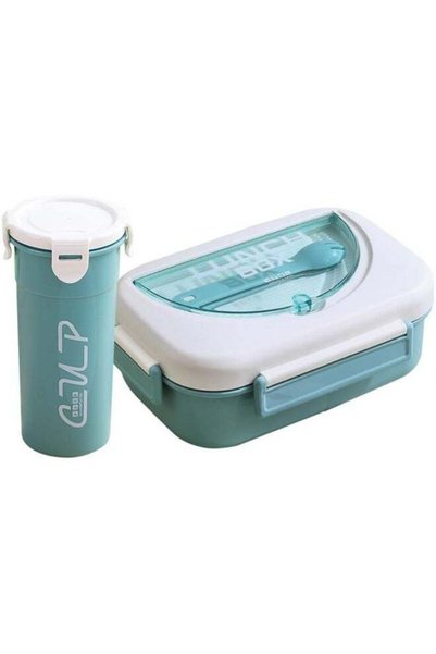 Generic Bento Lunch Box Water Cup Set for Kids,1000ml Bento Lunch Box Set wit...