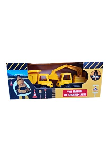 BESTTOYS Set camion-bena si camion-excavator, plastic
