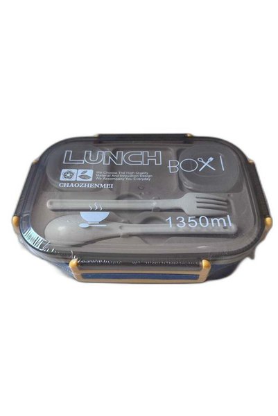 Generic Bento 2 Layer Lunch Box for Kids, Adults 1350ml, Plastic Food Storage...