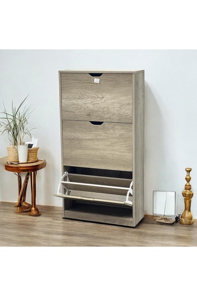 Kreslo DORA Shoe Cabinet with Three Storage Drawers