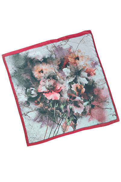 mim eşarp وشاح قطن منقوش بالزهور من إنبا مقاس 90x90 سم