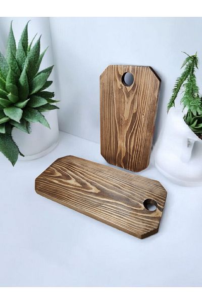 websunday Natural 2-Piece Wooden Cutting Board