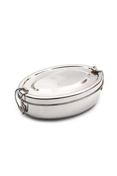 Generic Stainless Steel Tiffin Lunch Box Ovel Medium
