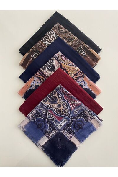 poloist 6 Mixed Patterned Cheesecloth Writing