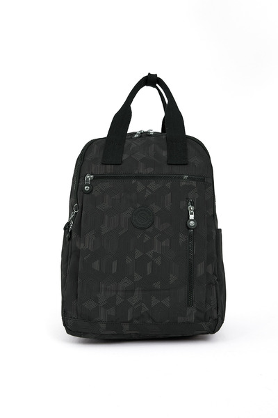 H&D COLLECTİON Unisex Water Resistant Crinkle Fabric Backpack and Wallet Type Hanging Pen Holder