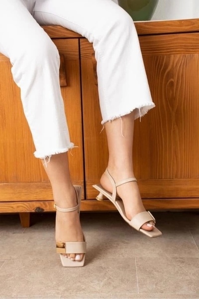 STILVANA Zıan Beige Heeled Shoes
