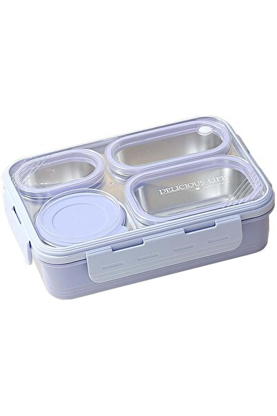 Generic Lunch Box with Soup Bowl,850ml Stainless Steel Leak-proof Lunch Box,C...