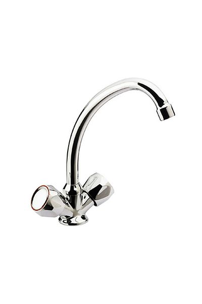 remer Rubinetterie 1000-2000 43Y kitchen sink mixer, sink mounting, double control