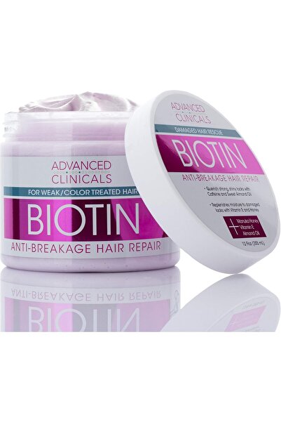 Advanced Clinicals قناع الشعر بيوتين المضاد للتكسر من أدفانسد كلينيكالز، 340 جرام