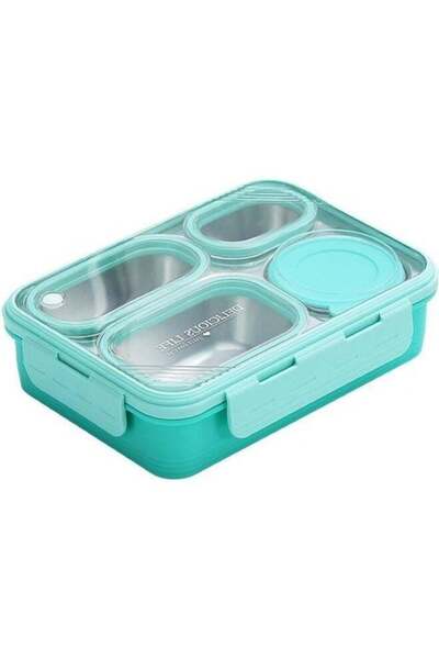 Generic Lunch Box with Soup Bowl,850ml Stainless Steel Leak-proof Lunch Box,C...