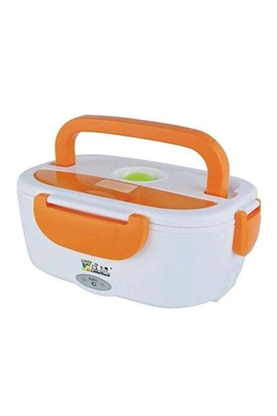 Generic Electric Lunch Box Orange/White 11.4x24x18.4cm