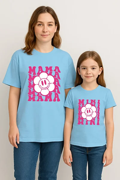 SVART WEAR Mama Mini Mother Daughter Matching T-Shirt Set T-Shirt Twin Mother Daughter Oversize Mama Mini (Single Price)