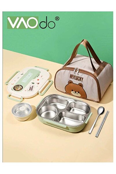 Generic 1500ML Lunch Box with Thermal Bag, 316 Stainless Steel, 4 Compartment...