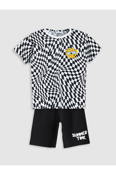 LC Waikiki Quality Parts from Celebi Store |   Crew Neck Boys' Shorts Pajama Set