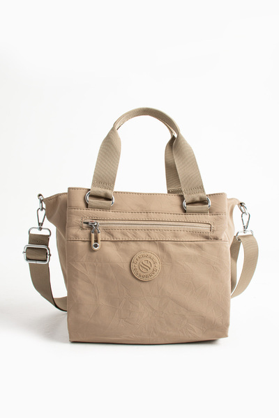 H&D COLLECTİON Women's 5-Eye Parachute Fabric Adjustable Cross Strap Hand and Shoulder Bag