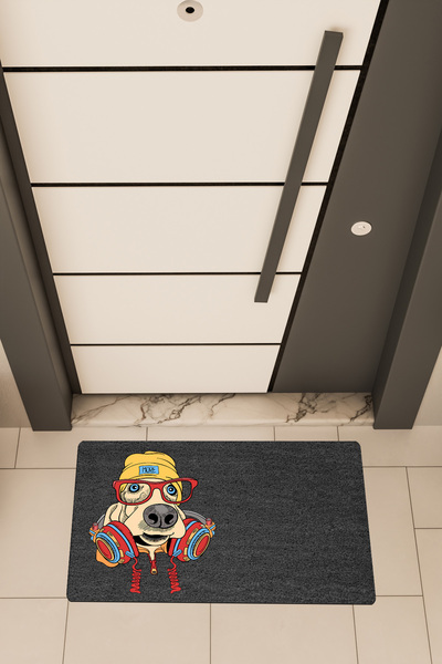 Dormot Ποιοτικό ψηφιακό εκτυπωτικό μαύρο, έγχρωμο χαλάκι πόρτας με θέμα τον σ...