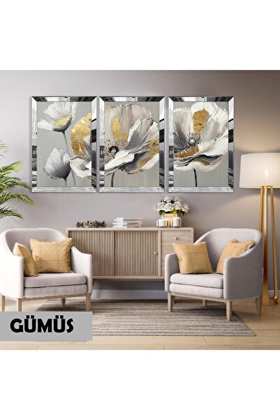 Harikabirev HARİKABİREV | COMBINAT DE DETALII FLORI AUR-GRIS | MDF PLKSMDF CU...