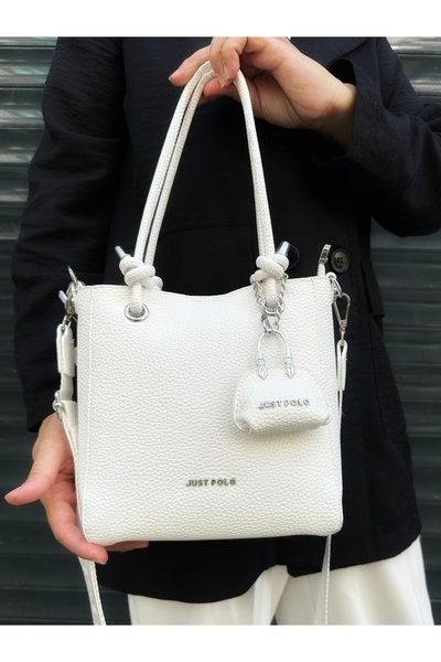 Just Polo Original Design Luxury Soft Leather Adjustable Cross Column Strap Shoulder Bag