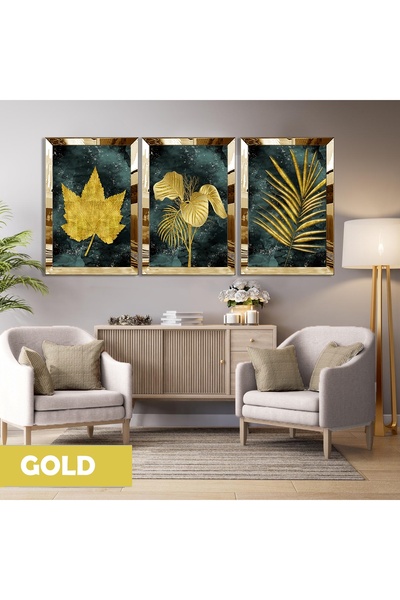 Harikabirev HARİKABİREV | MODELE DE FRUNZE VERDE-AURIE | MDF PLKSMDF CU CADRU PLEXY