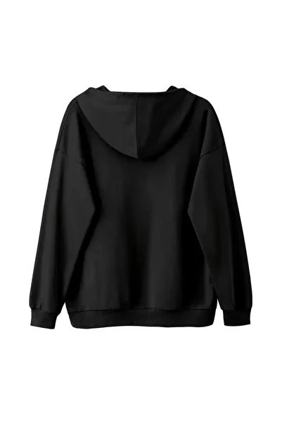 bellanova "Unisex Yin Yang Tree and Moon Printed Hooded Sweatshirt"