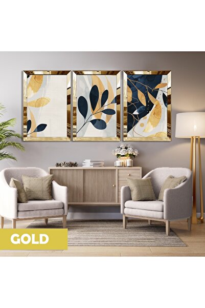 Harika bir ev HARİKABİREV | MODEL MINIMAL CU FRUNZE NEGRE-ARANJAT DE AUR | MD...