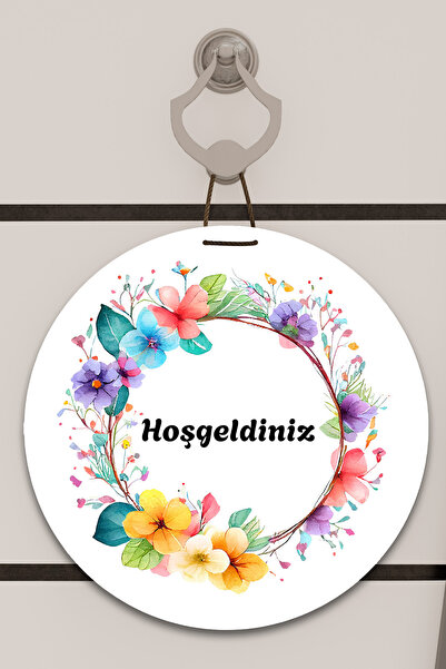 Dormot Digitalna štampa bela, obojena Cvetni dezen Dekoracija za vrata, Dekor...