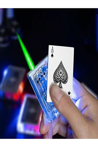 H.D ÇAKİBİÇAK DÜNYASİ Metal iskambil kartları Jet çakmak