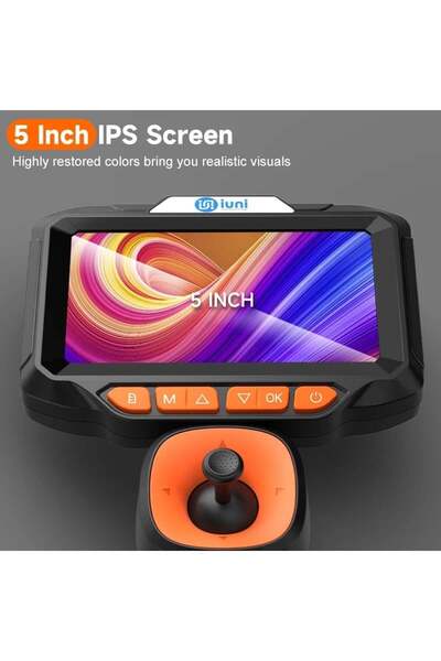 iUni VSP50 PRO Industrial Automotive Inspection Camera, 720°, Joystick Control, 5" Screen, 1M Cable