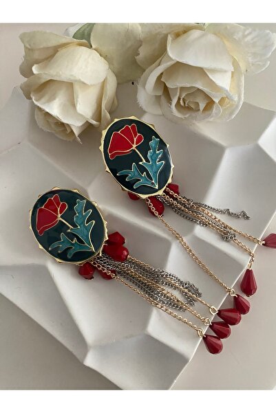 Dionme Zra Button Flower Beaded