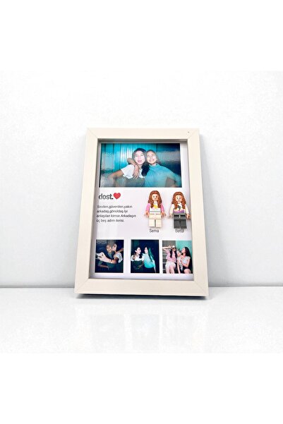 glownux Kişiye Özel Lego Figürlü Tablo,Hediye Çerçeve,Hediye,Kişiye Özel Anı ...