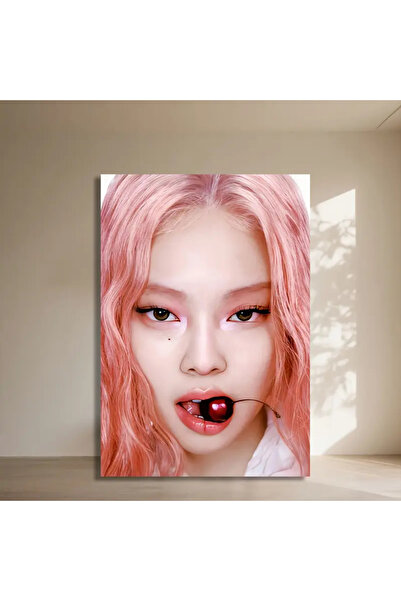 512 STORE Blackpink Jennie Cherry İkon Duvar Dekor Estetik K-Pop Star Çerçeve...