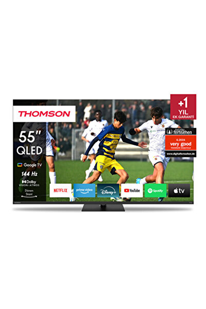 THOMSON 55qg7c14 55" 139 Ekran 4K UHD 144hz Uydu Alıcılı Qled PRO Google TV