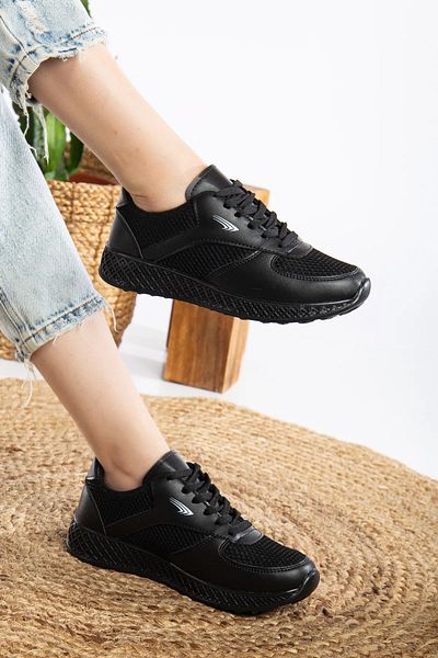 Zerenyus Lisa Mesh Sports Shoes Lace-Up Walking Shoes