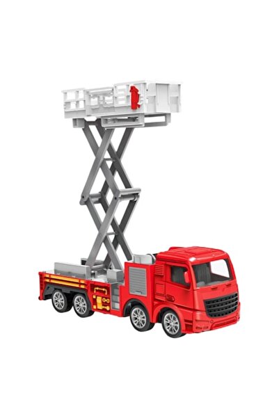Mixbo Jucărie Mașină de Pompieri Mixbo, Model 3, Metal, 16 cm, Roșu