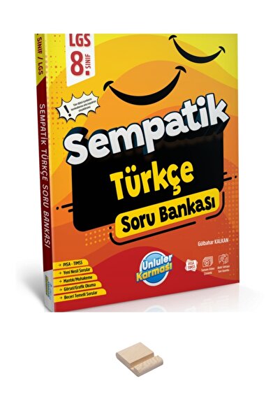 Ünlüler Karması LGS 8. Sınıf Sempatik Türkçe Soru Bankası ve Telefon Standı