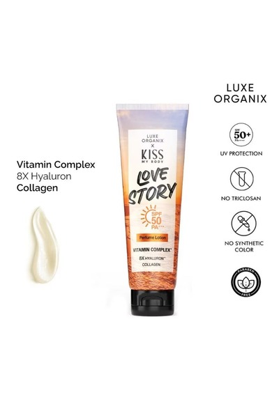 LUXE ORGANIX x Kiss my Body Love Story Perfume Lotion SPF50 PA+++