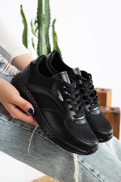 Zerenyus Lisa Mesh Sports Shoes Lace-Up Walking Shoes