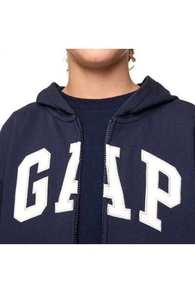 GAP V-BAS HERITAGE PO Παιδικό φούτερ μπλε ναυτικό 645418-000