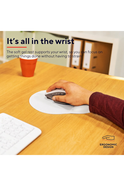 Boldy Mousepad with Wrist Support - Anti-Slip Mouse Pad - Mouse Pad - Oval Mouse Pad - Mouse Pad -Mouseped