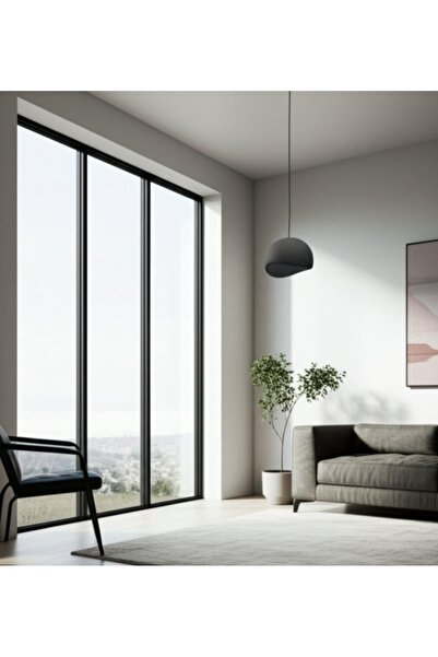 SÜPÜRGE ATÖLYESİ Cool Model Beton Görünümlü Tekli Sarkıt Avize