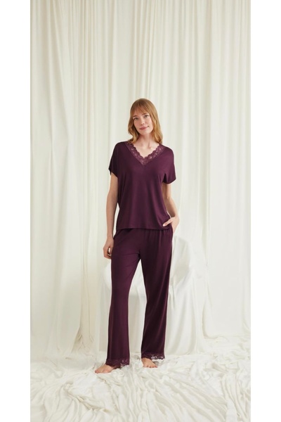 NightLove طقم بيجامة دانتيل من موناميسي 18586