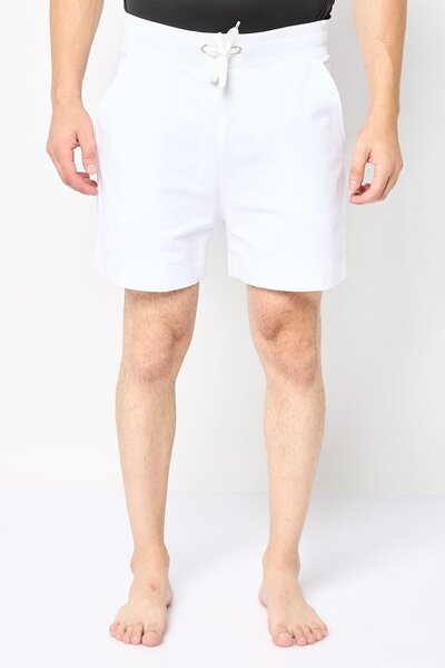 Moschino Men Graphic Print Basic Shorts, White