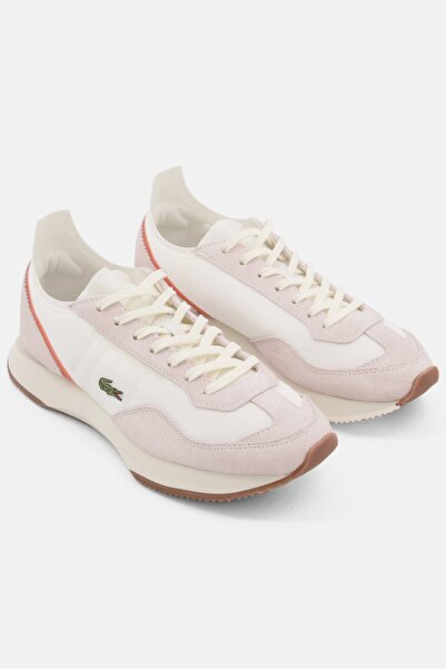 Lacoste Women Lace-Up Match Break 0121 Sport Shoes, Off-White