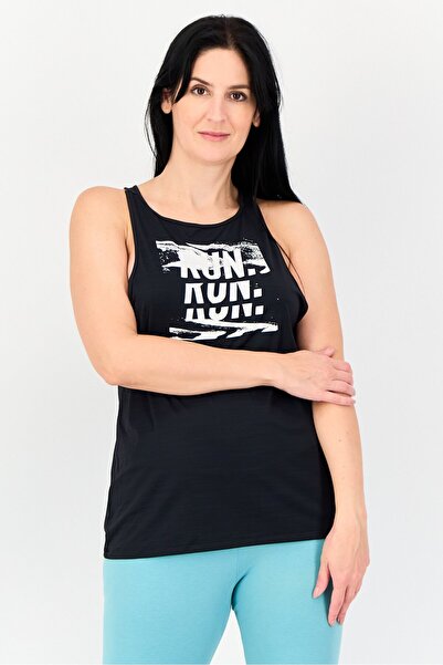 Reebok Women Sportswear Fit Sleeveless Running Tank Top, Black