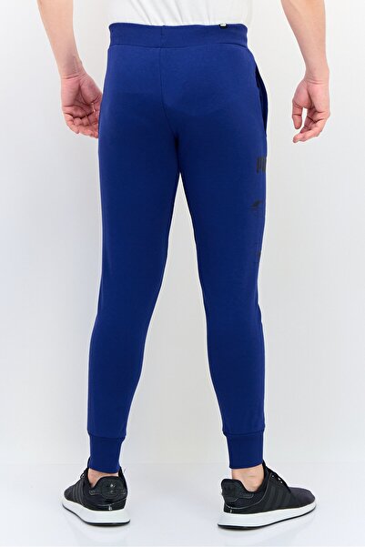 Puma Men Regular Fit Brand Logo Outdoor Sweatpants, Blue