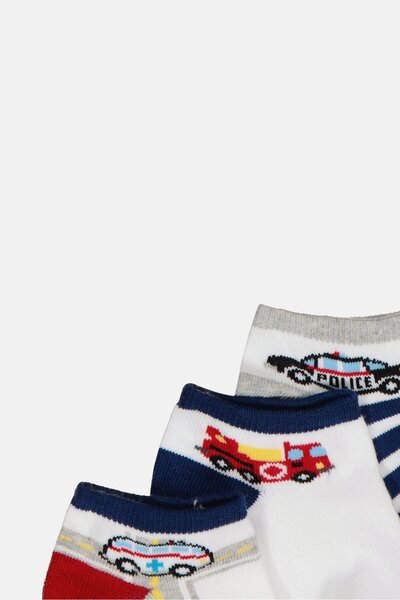 MUDD Kids Boy Printed Ankle Socks, Multicolor