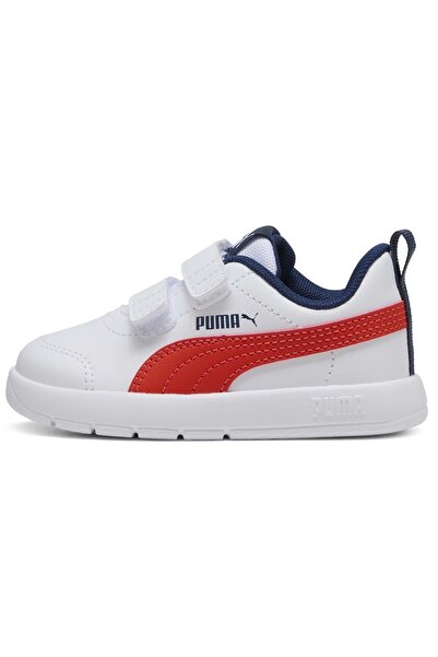 Puma Courtflex V3 V Ps 397642 Orthopedic Children's Sports Shoes Orange