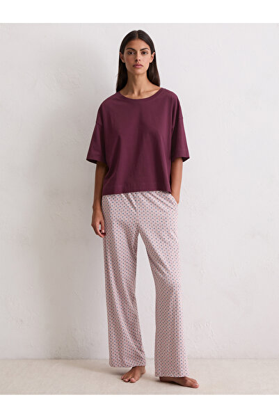 Marc O'Polo Crop-Top Mix N Match Cotton Kurz Top Bauchfrei